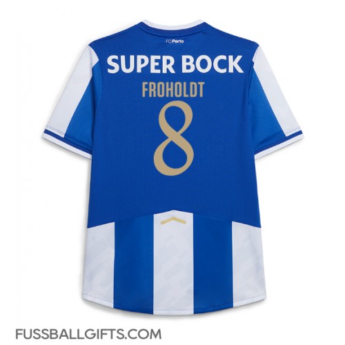 Porto Victor Froholdt #8 Fußballbekleidung Heimtrikot 2025-26 Kurzarm Porto Victor Froholdt #8 Fußballbekleidung Heimtrikot 2025-26 Kurzarm